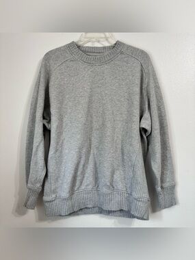Aerie Classic Crewneck Pullover Sweater XS - Light Gray